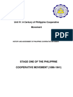 Unit IV: A Century of Philippine Cooperative Movement