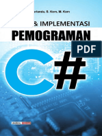 Teori Dan Implementasi Pemograman C# 2018 PDF