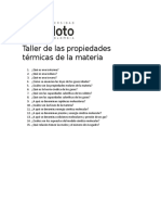 Propiedades térmicas materia