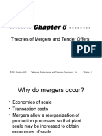 Theories of Mergers and Tender Offers