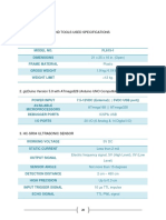 Annex A: Materials and Tools Used Specifications: Appendices