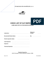 Check List of GLP Inspection: Entidad Mexicana de Acreditación, A. C