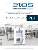 Water Dispenser: Installation and Operation Manual