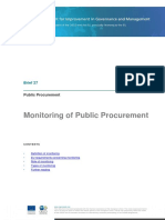 Monitoring of Public Procurement: Brief 27
