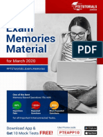 PTE TUTORIALS Exam Memories Materials March 2020