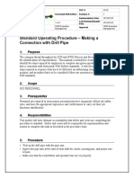 Standard Operating Procedure - Making A Connection With Drill Pipe