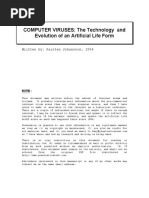 Computer Viruses The Technology and Evolution of An Artificial Life Form PDF