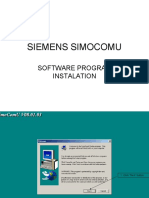 Instalation SIEMENS SimoComU Software Program