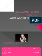 Welcome To The Contest