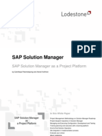 WhitePaper - Solution Manager As A Project Platform