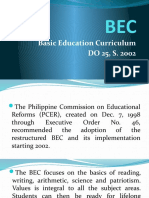 Basic Education Curriculum DO 25, S. 2002