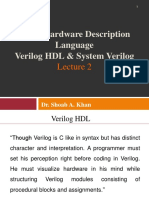 Using Hardware Description Language Verilog HDL & System Verilog