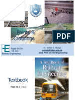 12 Points and Crossings Railway Engineering Lectures and DR Walied A Elsaigh