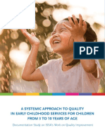 A Systemic Approach To Quality in Early Childhood Services For Children From 3 - 10 021018 V1.0 FINAL - 0 PDF