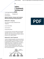 Material Properties: Alloying, Heat Treatment, Mechanical Working and Recrystallization