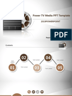 Power TV Media PPT Template: 2019powerpoint