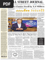 The Wall Street Journal April 24 2020 PDF | PDF | Federal Reserve ...