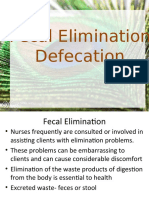 Fecal Elimination