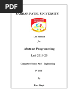 Abstrac Programming Lab-Manual