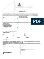 Intent Letter - India PDF