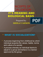 Concepts of Socialization: Its Meaning and Biological Basis