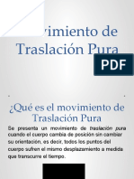 Movimiento de Traslación Pura