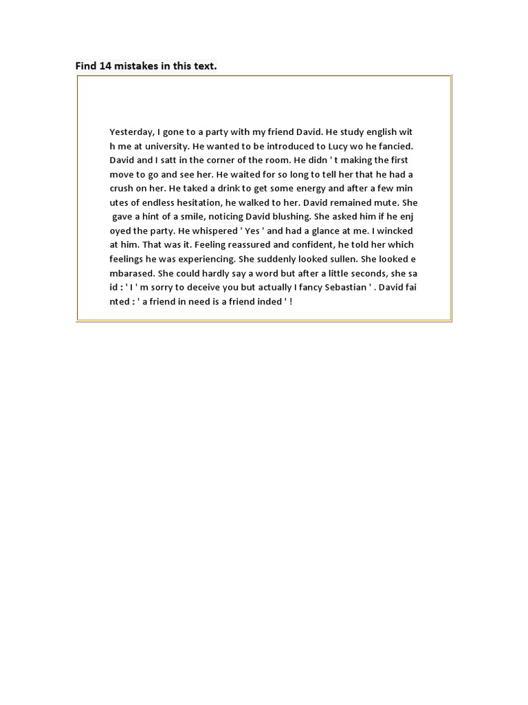Find 14 Errors in This Text | PDF