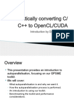 Automatically Converting C/ C++ To Opencl/Cuda: Introduction by David Williams