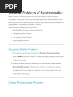 Classical Problems of Synchronization