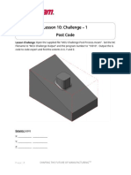 01 - Mastercam 3D Mill - Challenge Assignment - Lesson 10 PDF