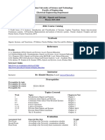 Syllabus EE 260 PDF