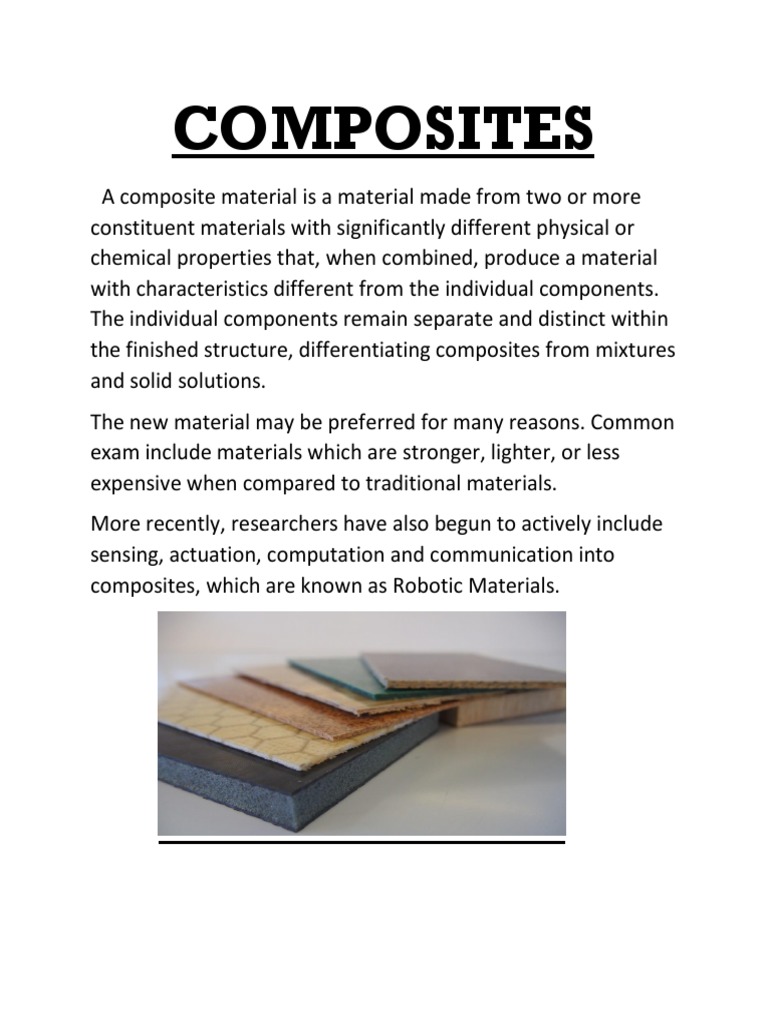 Overview of Composite Materials | PDF | Composite Material | Metals