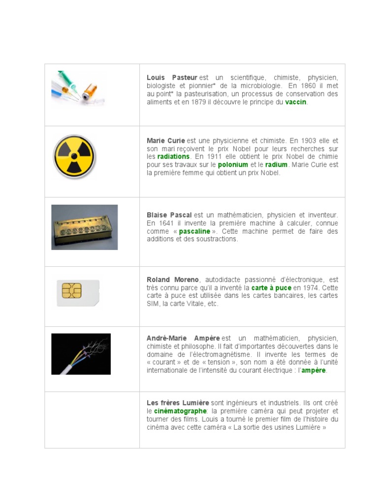 Inventions françaises marquantes | PDF