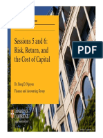 MM6 - Sessions 5 and 6 - Risk Return Cost of Capital - Slides