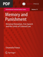 Fronza, Memory and Punishment Historical Denialism, Free Speech and The Limits of Criminal Law