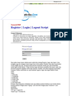 Register Login Logout Script
