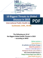 10 Biggest Threats To Global Disease in 2019