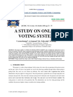 A Study On Online Voting System: International Journal of Computer Science and Mobile Computing
