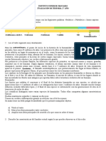 Evaluacion 1º Año