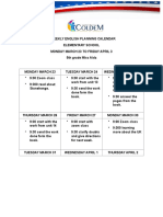 5th Grade Plan For Parents PDF