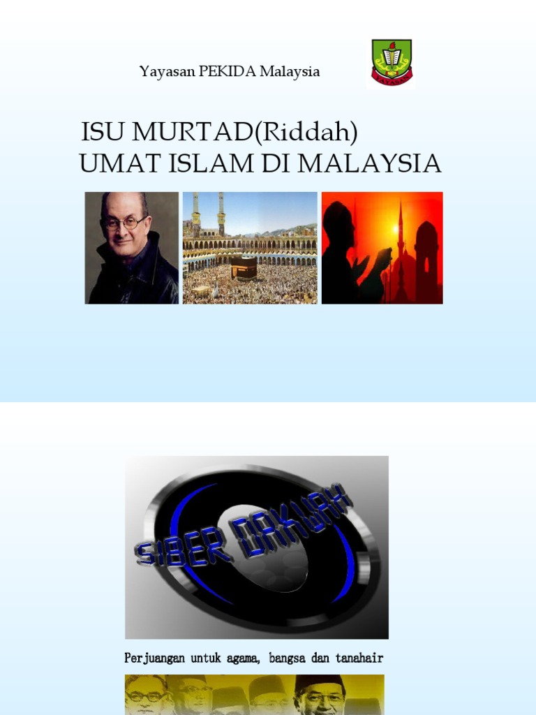 MASALAH MURTAD UMAT ISLAM DI MALAYSIA