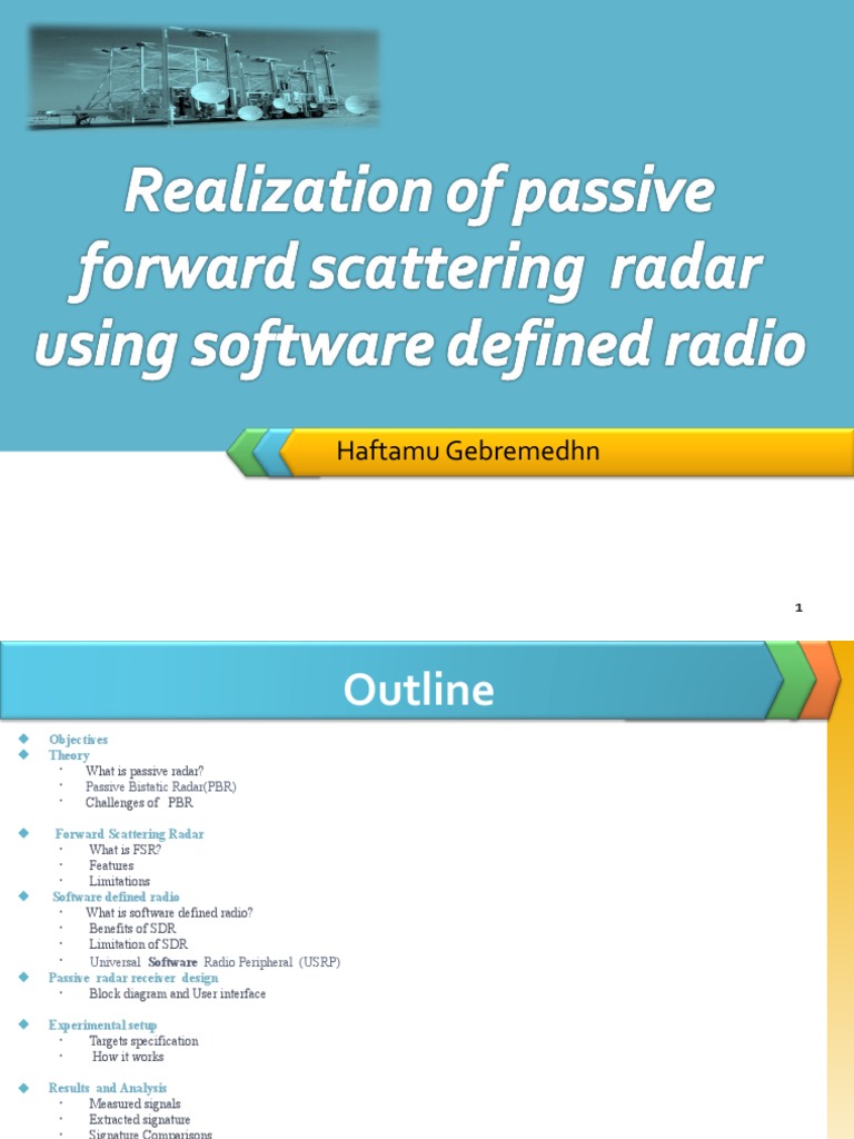 Software Defined Radar for UAV Detection | PDF | Software Defined Radio ...