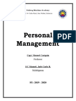 Personal Management: Capt. Manuel Casiquin