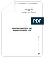 Anexo Convocatoria 2017 - Examen Febrero 2018 PDF