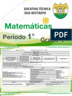 Matemáticas - 1° Periodo - I.E.T. Carlos Lleras Restrepo