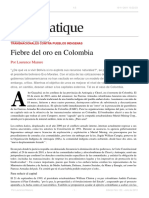 Colombia fiebre del oro