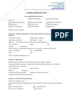 DSHC Employment Application Form