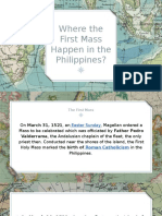 Where The First Mass Happen in The Philippines?