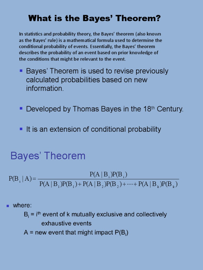 Bayes Theorem | PDF | Statistical Inference | Bayesian Inference