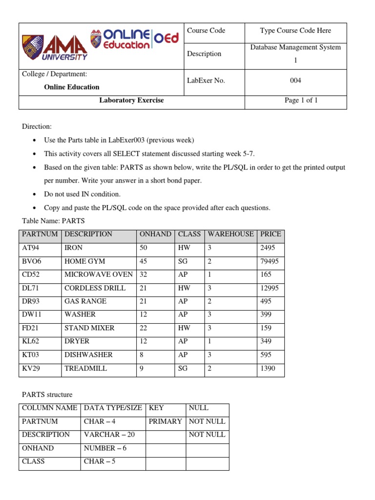 Online Education Laboratory Exercise | PDF | Science And Technology ...